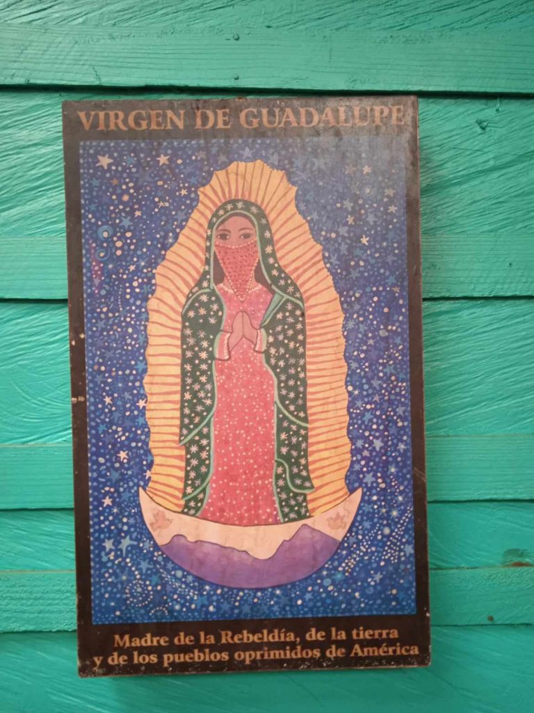 Interpretazione zapatista della Vergine di Guadalupe
